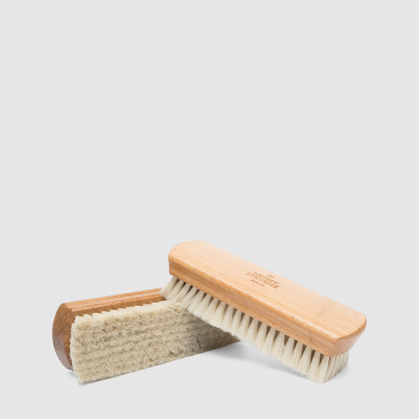 Mini Schuhbürste Aus Massivholz Mit Wildschweinborsten - Reisetaugliche Polierbürste