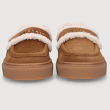 SHEARLING LOAFER - Brown