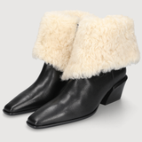 BETTINA WINTER ANKLE BOOT 50 - Black/Natural