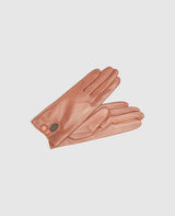 Handschuhe mit Druckknopf - Rotbraun