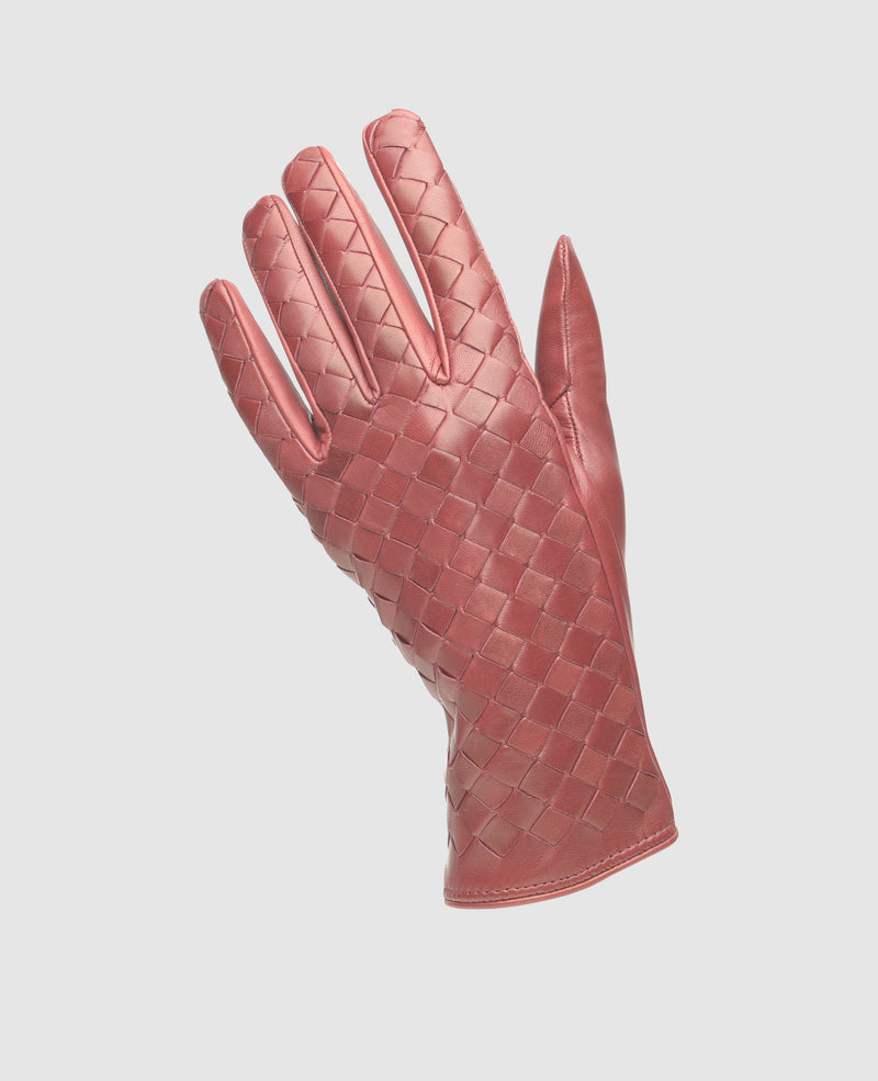 Handschuhe mit Steppung - Bordeaux