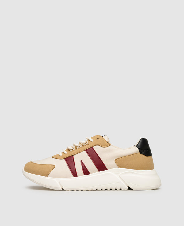 Vegan One AA - Beige/Bordeaux/Schwarz